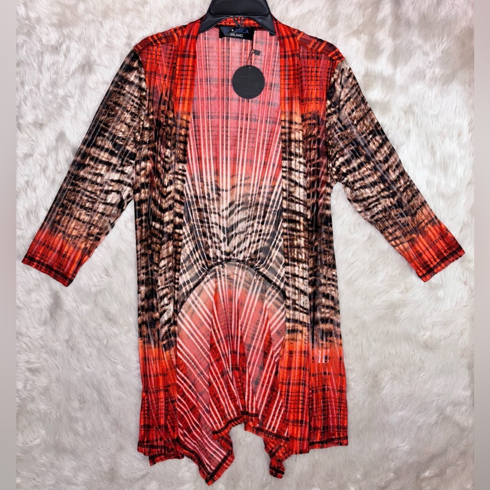 P. LUCA MILANO Sheer Cardigan Small NWT